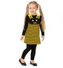 Bienenkostüm für Kinder – Gelb-​Schwarzes Kleid mit Produktbild-Vorschau 1