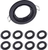 9er Set Oktaplex schwenkbare Einbauspots 68mm Lochmaß Produktbild-Vorschau 1