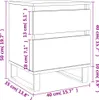vidaXL Noční stolky 2 ks Sonoma dub 40x35x50 cm výrobek z Náhled obrázku produktu 7