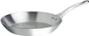 A stainless steel frying pan on a white background. Anteprima dell’immagine prodotto