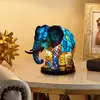 Elefant Lampe, Elefantlampe Mosaik, Nachttischlampe, USB Produktbild-Vorschau 2