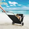 CASARIA® Sonnenliege Klappbar mit Rädern & Sonnendach Produktbild-Vorschau 3