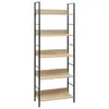 vidaXL Regał 5 półek dąb 60x27,6x158,5 cm materiał Podgląd zdjęcia produktu 8