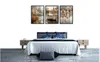 A bedroom scene with a bed, nightstands, and artwork above the bed. Produktbild-Vorschau