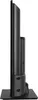 Side view of a black television on a stand. Produktbild-Vorschau