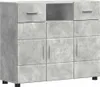 vidaXL Armadio in legno grigio cemento 88,5 x 30,5 x 73 cm Anteprima dell’immagine prodotto 1