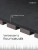 holz4home® 4er Set Akustikpaneele 120x60cm Dunkelgrau I Produktbild-Vorschau 5