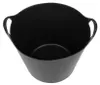 Seau Strend Pro Flexi, noir, de chantier, avec poignees, Voir les images du produit 2