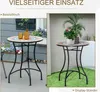 Outsunny Gartentisch Mosaiktisch rund Bistrotisch Produktbild-Vorschau 5