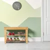 Relaxdays Schuhregal Bambus, Schuhbank mit Sitzfläche & 2 Produktbild-Vorschau 2