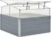 vidaXL Serra grigia in acciaio zincato 100×100×85 cm Anteprima dell’immagine prodotto 3