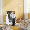 WOLTU Kindertisch mit 2 Stühlen, Stauraum Tafel, Produktbild-Vorschau 4