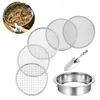 Gartensieb aus Metall, Bodensieb Edelstahl Rätselsieb Set, Produktbild-Vorschau 1