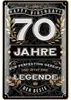 Blechschild 70 Schild Geburtstag - 70 JAHRE LEGENDE - Produktbild-Vorschau 1