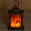 Sfeerhaard schwarze LED Kamin Laterne mit Timer - Produktbild-Vorschau 5