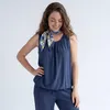 Sommer Top Damen Trägertop mit Gummibund 38 40 42 44 46 48 Produktbild-Vorschau 1