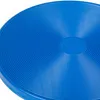 A close-up view of a blue balance disc with concentric circular ridges. Produktbild-Vorschau