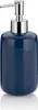 Dispenser per sapone Kela Isabella in Vetroceramica blu Anteprima dell’immagine prodotto 1