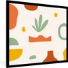 MuchoWow® Gerahmtes Poster Pflanze - Design - Grün 40x40 cm Produktbild-Vorschau 1
