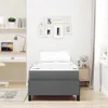 vidaXL Boxspringbett Dunkelgrau 90 x 190 cm Stoff Produktbild-Vorschau 3
