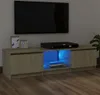 vidaXL Szafka pod telewizor z oświetleniem LED dąb sonoma Podgląd zdjęcia produktu 6