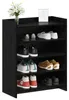 vidaXL Schuhschrank Schwarze Eiche 73,5 x 36 x 92 cm Produktbild-Vorschau 2