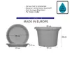 BigDean 3x Blumentopf Ø 40 cm Farbe Terrakotta & Produktbild-Vorschau 6