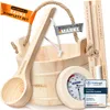 WASSERFELD® Sauna Eimer Set (4 Liter) - Hochwertiger Sauna Produktbild-Vorschau 1