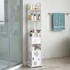 Badezimmerschrank mit 1 Tür 4 offenes Fach 1 Produktbild-Vorschau 7