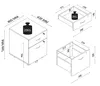 VCM Rollcontainer | Beistellcontainer mit zwei Schubladen | Produktbild-Vorschau 4