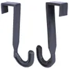 Two gray over-the-door hooks are shown against a white background. Podgląd zdjęcia produktu