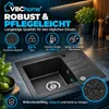 VBChome spoelbak, graniet, zwart, 55 x 44 cm, enkele Productafbeelding-voorbeeld 8