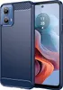 Hülle für Motorola Moto G34 Carbon-Faser Weich TPU Silikon Produktbild-Vorschau 1