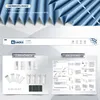 Collage showing product features, accessories, and instructions. Produktbild-Vorschau