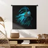 MuchoWow® Wandteppich Wandbehang Fisch - Schwanz - Schwarz Produktbild-Vorschau 6