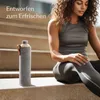 Cosumy Gourde en verre avec sac en feutre 750ml - Lavable Voir les images du produit 4