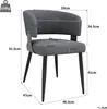 Flieks lot de 6 chaises de salle à manger, chaise de salle Voir les images du produit 6
