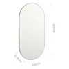 vidaXL Specchio 40x20 cm in vetro Anteprima dell’immagine prodotto 7