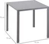 Stół jadalny HOMCOM 75 x 75 cm, kwadratowy stół kuchenny Podgląd zdjęcia produktu 3