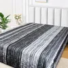 Tagesdecke Überwurf Bettüberwurf 220x240 Grau Schwarz Produktbild-Vorschau 1