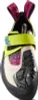 Kletterschuh "Skwama Woman" von La Sportiva in Schwarz; Weiß und Neonfarben mit zwei Klettverschlüssen. Náhled obrázku produktu
