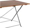 Klapptisch Biergarten Tisch Gartentisch Esstisch klappbar Akazie Stahl 120x70cm Produktbild-Vorschau