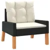 vidaXL 4-tlg. Garten-Lounge-Set mit Kissen Poly Produktbild-Vorschau 5