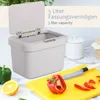Kompostovací kôš ONVAYA® do kuchyne ǀ Svetlosivý ǀ Odolný Náhľad obrázku produktu 6
