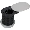 UNITEC Einbautischsteckdose Schuko+USB Stahld Produktbild-Vorschau 2