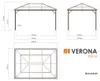 Sojag Pavillon Verona 10x14 anthracite 298 x 423 x 261 cm Voir les images du produit 16