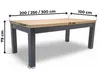 Veľký rozkladací stôl Leonardo 100x200, rozšíriteľný na Náhľad obrázku produktu 13