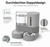 Futterautomat Katze mit Wasserspender, 2-in-1 Katzen Produktbild-Vorschau 2