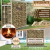 Stojan na palivové drevo vonkajší kovový ZINCED so strechou Náhľad obrázku produktu 4