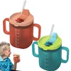 2PCS Auslaufsichere Trinkbecher, 300 ml mit 2 Griffen und Produktbild-Vorschau 1